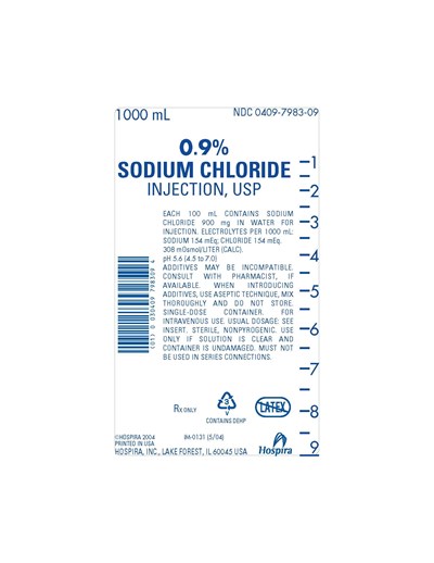 1000 mL Bag Label (1000ml Bag Label)